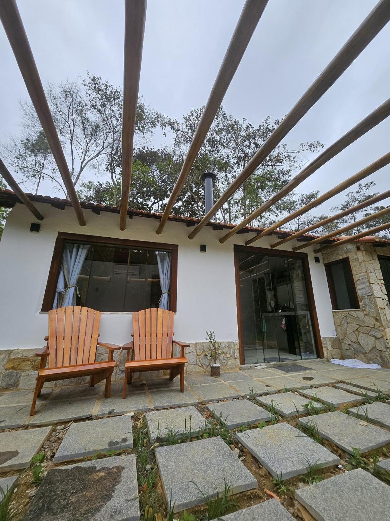 Casa Di Pedra Com Linda Vista Para Natureza - Miguel Pereira Buitenkant foto